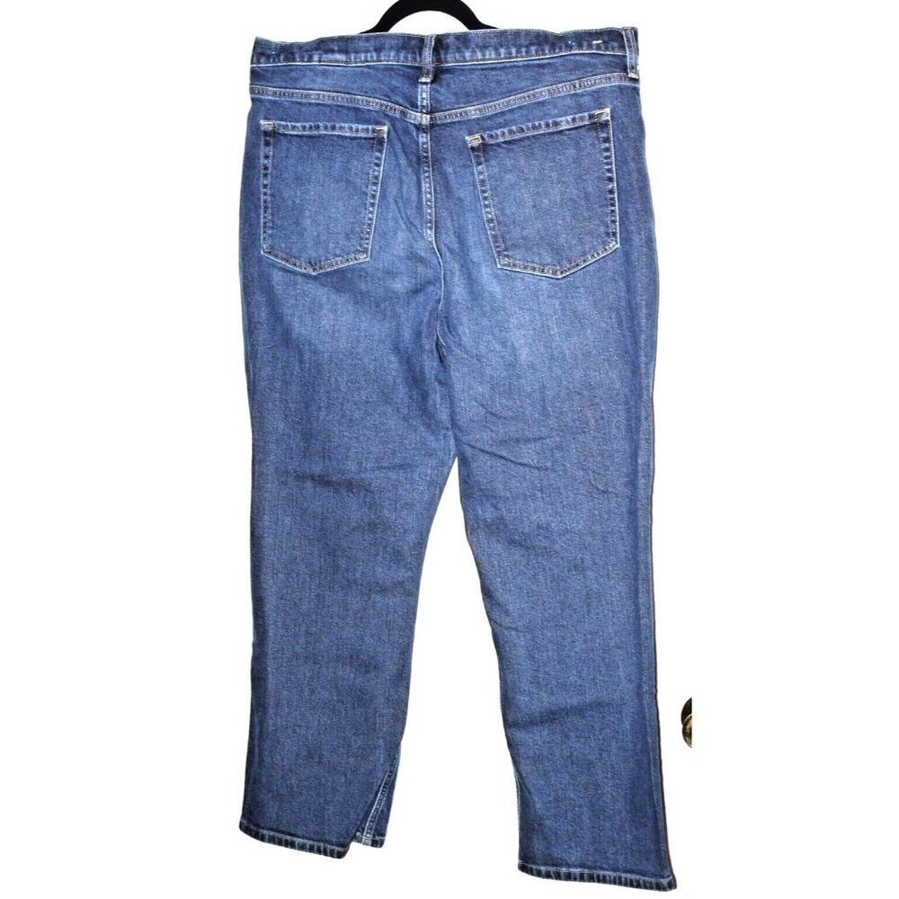 BANANA REPUBLIC Men's Blue Denim Jeans 34 X 27 Straight High Rise - Picture 2 of 6
